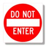 No entry permitted