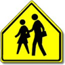 Pedestrian-School Sign